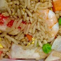 Seafood Fried Rice · Scallop, Crabmeat & Shrimp.