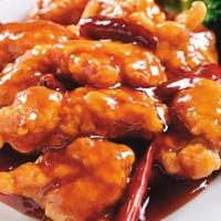 General Tso'S Chicken · Served with choice of rice. Hot and spicy.