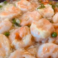 Shrimp With Lobster Sauce Chinese Cuisine · Served with choice of rice.
