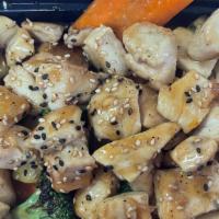Hibachi Chicken · With broccoli, mushrooms, carrots, onion and zucchini. Served with soup or salad and rice.