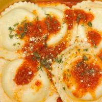Cheese Ravioli  · pomodoro sauce NO SUBSTITUTIONS