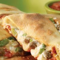 Cheese Stromboli (Build Your Own) · Build your own stromboli with our pizza sauce and cheese and your choice of toppings.