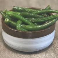 Green Beans · Fresh Green Beans with White Onions