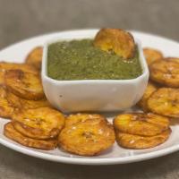 Guasacaca & Plantain Chips (Made Daily, Limited Quantities) · fresh avocado, red onion, bell peppers & cilantro with lime juice, salt & pepper. Served wit...