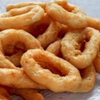 Onion Rings · Battered, deep fried onion rings