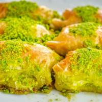 Baklava · Crispy mediterranean flaky traditional desserts with nuts.