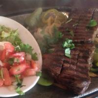 Steak Fajitas · Consuming raw or undercooked meats, poultry, seafood, shellfish, or eggs may increase your r...