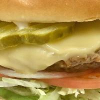 Cali Burger · 6 oz. Beyond burger with vegan provolone, vegan mayo, avocado, lettuce, tomato, onion and pi...