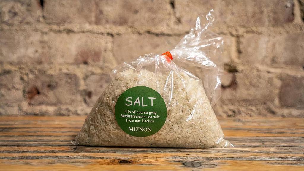 Sea Salt · Coarse grey Mediterranean sea salt, 1/2 lb