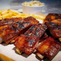 4 Bbq Ribs With 2 Sides · So juicy, succulent, finger-licking good and are just fall off the bone tender. Served with ...