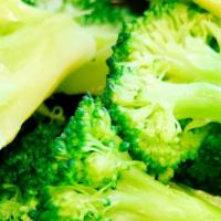 Steamed Broccoli · Freshly steamed broccoli.
