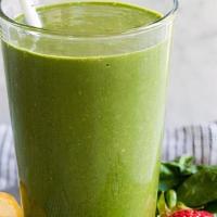 Green Monster Smoothie · Pineapple, cucumber, lemon, kale, 100% real fruits.