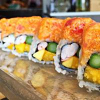 Ming’S Mango Maki *(G) · Shrimp, asparagus, and mango topped with spicy tuna