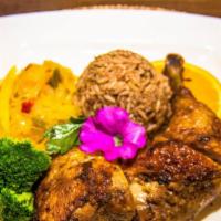 Jerk Chicken (Large) · Choice of any 2 sides.