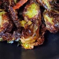 Fried Brussels Sprouts · Spicy Salami Calabrese Vinaigrette