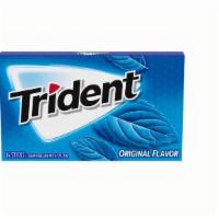 Trident Original Flavor Gum (14 Ct) · Dry mouth deserves a pack of trident original flavor sugar free gum. The dry taste and delic...