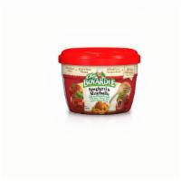 Chef Boyardee Spaghetti And Meatballs (7.5 Oz) · Pasta and meatballs made with pork, chicken and beef in tomato sauce.