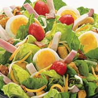 Chef'S Salad · Roast beef, turkey, & provolone cheese, hard boiled egg, and olives on top our garden salad