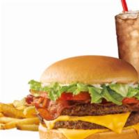 Supersonic® Bacon Double Cheeseburger Combo · Bacon makes everything better - especially when it's as good as our SuperSONIC® Double Chees...