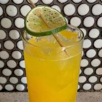 Turmeric Spritz · Turmeric, Agave, Lime, and Ginger beer