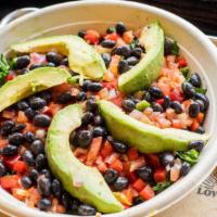 South By Southwest · Gluten-free. Quinoa, Tuscan kale, black beans, diced red pepper, and pico de gallo with cila...