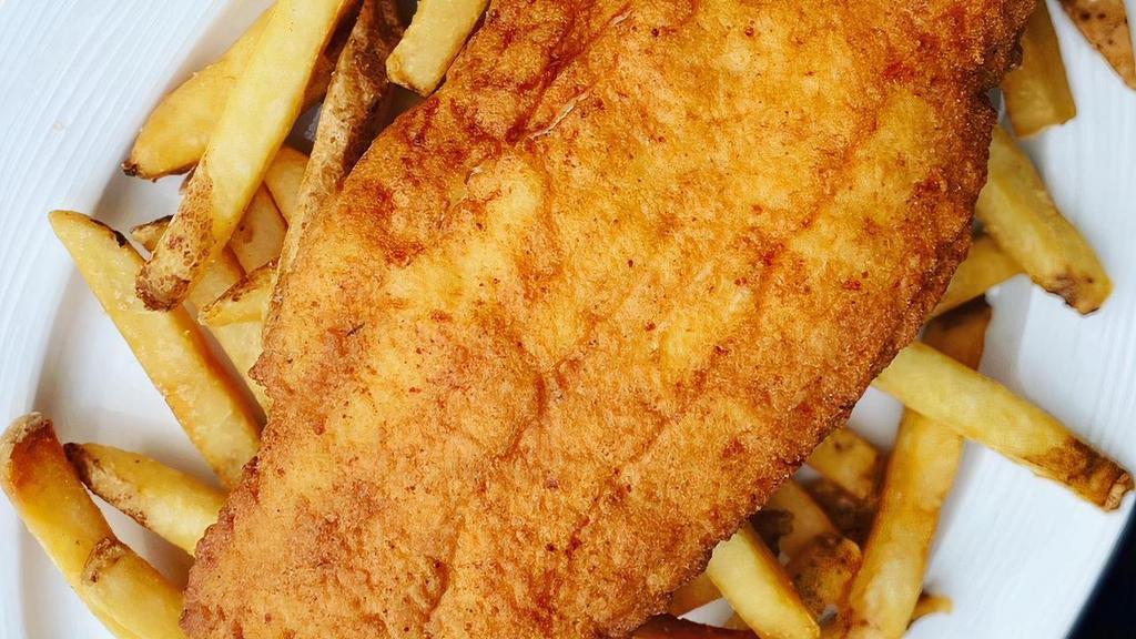 Fish And Chips · Fresh fried haddock with French fries. Served with coleslaw and tartar sauce.