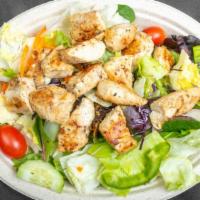 Grilled Chicken Kabob Salad · 