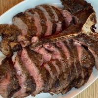 Steak Florentine · dry aged Roseda Farms 2.2 pound porterhouse steak with olive oil & sea salt.gf|sf