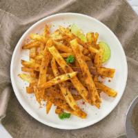 Old Bay Fries  · Idaho potato fries cooked until golden brown & garnished with old bay seasoning