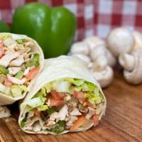 Veggielicious Wrap · Green peppers, mushrooms, onions, black and green olives, spinach, broccoli, and tomatoes al...