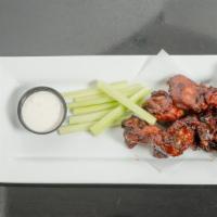 Party Wings (6) · Jumbo Chicken wings breaded and fried then tossed in your favorite sauce or rub. Buffalo, ho...