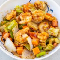 Kung Pao Shrimp Or Scallop · Hot and spicy.