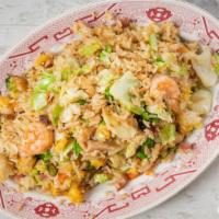 Combination Fried Rice · Shrimp, chicken and pork.
