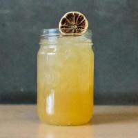 Tamarind Margarita · housemade fresh tamarind margarita.. pour over ice.. jar serves 2.. growler serves 4.. [gf] ...