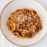 Bolognese · the traditional… 9 hour ragu of beef, pork, veal, chicken, mirepoix, vino sangiovese, a litt...