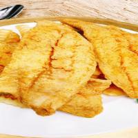 Whiting · Crispy fried whiting fillet, served with two side dishes and bread on the side. We fry in pr...