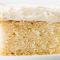 Yellow Cake With Buttercream Icing · Moist yellow cake with vanilla flavor pairs perfectly with the buttercream frosting for the ...