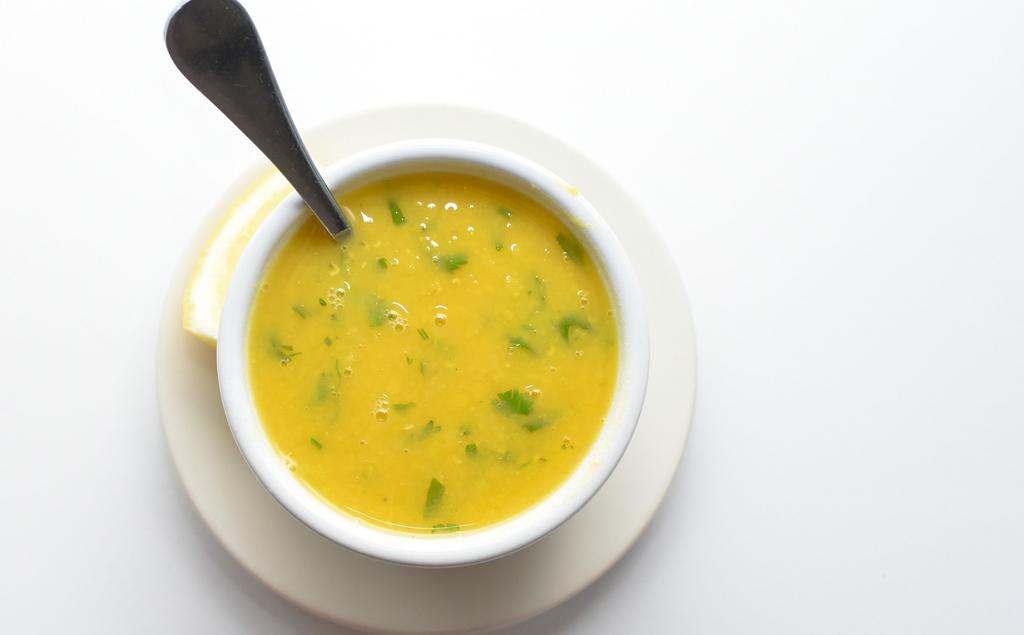 Mulligatawny Soup · Spicy hot soup, made with lentils, vegetables and spices.