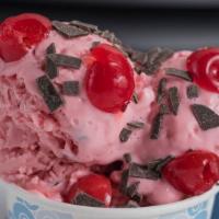 Cherry Charge · Cherry flavor, chocolate chips and cherries.