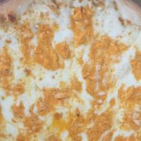 Buffalo Chicken Pizza · Loads of hot and spicy buffalo chicken, topped with bleu cheese.