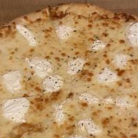 White Pizza · Garlic, olive oil and ricotta cheese. Not just pizza without sauce.