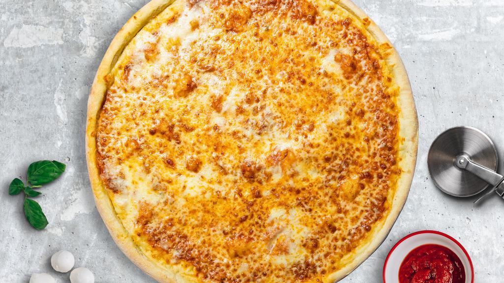 Thin Tease Crust Pizza · (Only available in large) NY Style pizza with our special blend sauce with natural cheese baked on a hand-tossed dough.