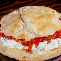 Sunglasses & Advil · Buttermilk Biscuit, Pepper jelly, Whipped cream cheese