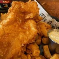 The Traditional Basket · Fresh Alaskan cod, in a traditional batter, perfectly fried, and served with traditional Iri...