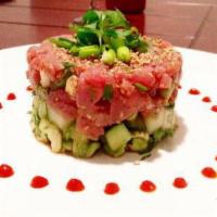 Tartar · Chopped tuna, yellowtail or salmon. Served with caviar & scallions in chef's special sauce.