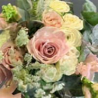Centerpiece Bouquet · Comes with eucalyptus, snapdragon, and roses centerpiece.