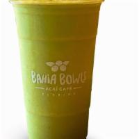 Go Green Smoothie · Spinach, Kale, Mango, Pineapple, Banana, Almond Milk. (24oz)