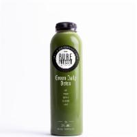 Green Daily Detox Juice · Vegan, gluten free. Kale, romaine, spinach, cucumber, and lemon.