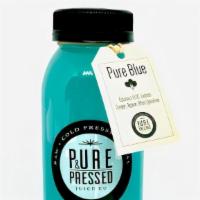 Pure Blue · Vegan, gluten free. Ingredients: coconut H2O, ginger, lemon, agave, Blue Majik spirulina. Be...