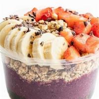 Pb&J Bowl · Favorite. Banana, strawberry, blueberry, and peanut butter blended together and topped with ...